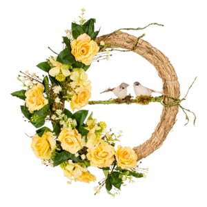 GUIRLANDA ROSA 38 CM PÁSSARO