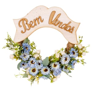 GUIRLANDA BEM VINDOS 39 CM MARGARIDA