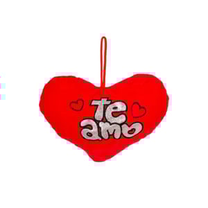 CORAÇÃO PELÚCIA 12X20 CM TE AMO GLITTER