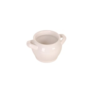 VASO / CACHEPÔ CERÂMICA KALANCHOE 6,5X11 CM CESTO BRANCO