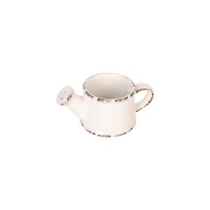 VASO / CACHEPÔ CERÂMICA KALANCHOE 6X14 CM REGADOR BRANCO RETRÔ
