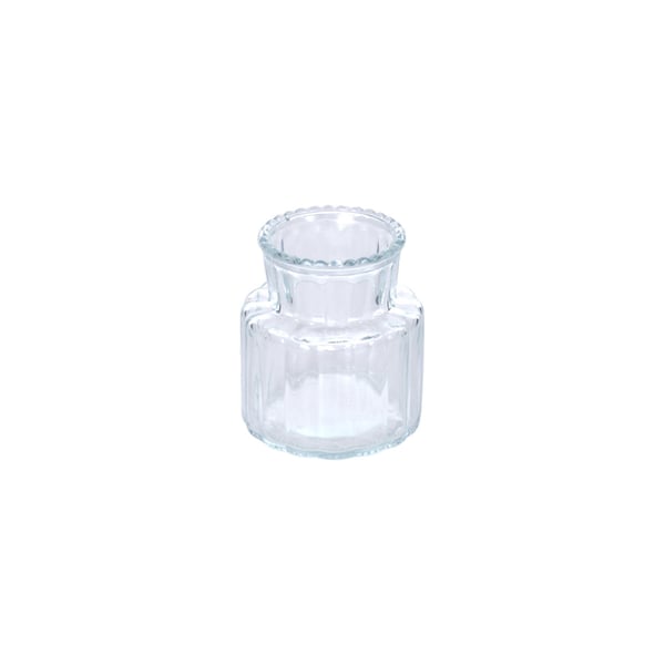 VASO VIDRO 8X7 CM CANELADO