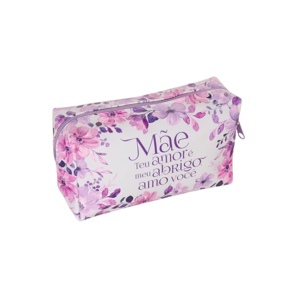 NECESSAIRE 5,5X16X5,5 CM MÃE FRASES FLORAL