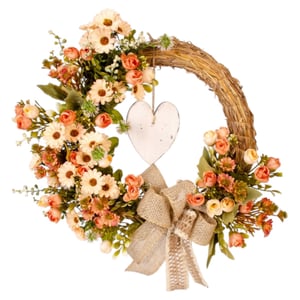 GUIRLANDA BOTÃO 42 CM CORAÇÃO