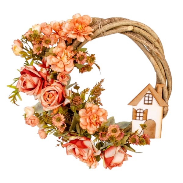 GUIRLANDA ROSA 38 CM  CASA