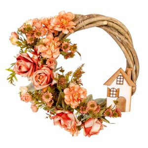 GUIRLANDA ROSA 38 CM  CASA