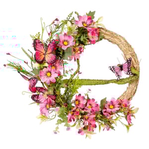 GUIRLANDA MARGARIDA 38 CM BORBOLETA