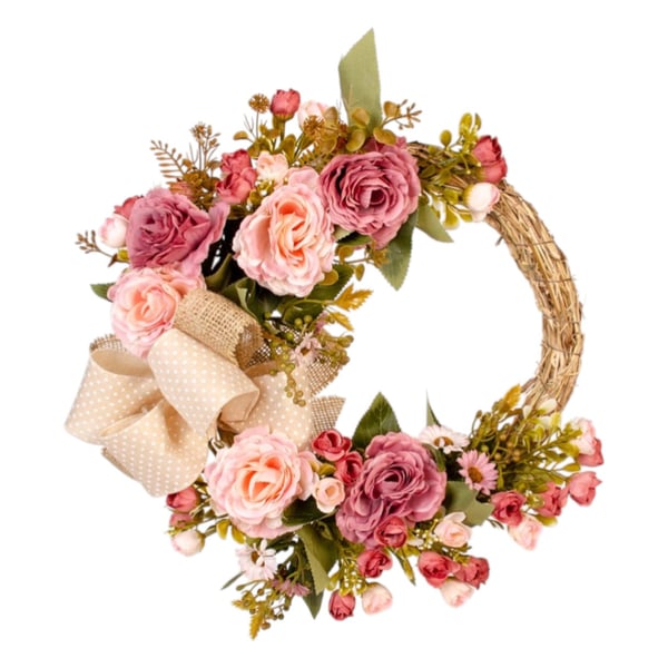 GUIRLANDA ROSA 39 CM LAÇO