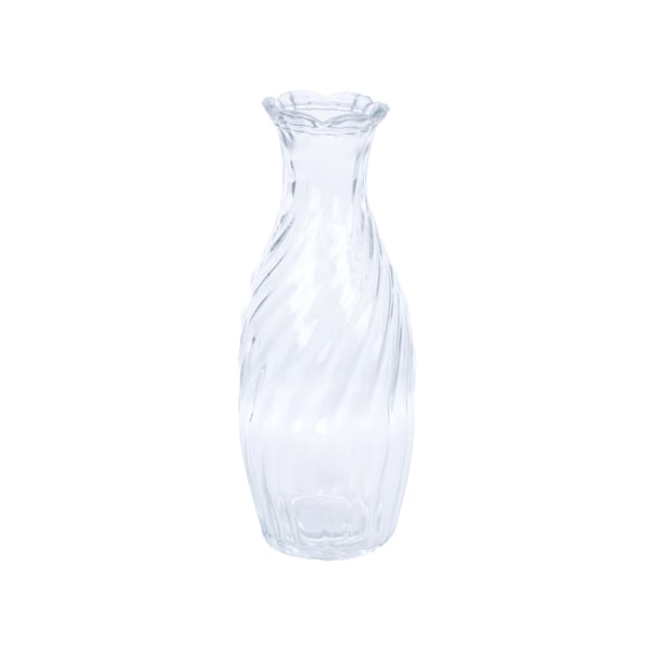 VASO VIDRO 23X9,1 CM GARRAFA RELEVOS