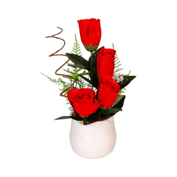 VASO DECORATIVO INT. 30 CM BOTÃO