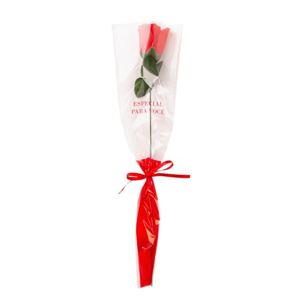 BOTÃO DECORATIVO 43 CM COM FITA DE CETIM 