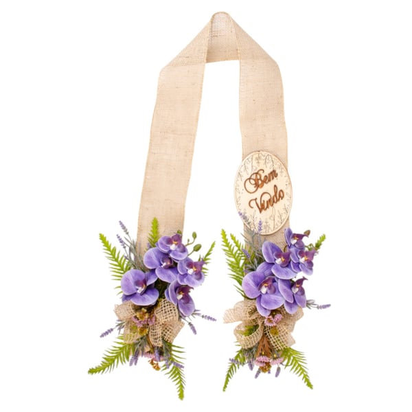 ESCAPULÁRIO / GUIRLANDA 1,50 M ORQUÍDEA ROXA 