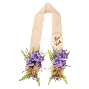 ESCAPULÁRIO / GUIRLANDA 1,50 M ORQUÍDEA ROXA 