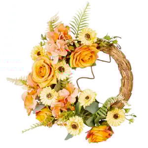 GUIRLANDA ROSA LARANJA 30 CM