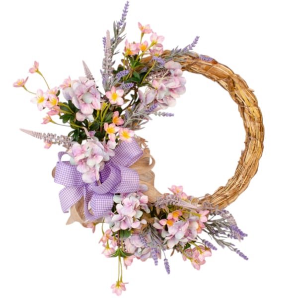 GUIRLANDA HORTÊNSIA 36 CM LAÇO