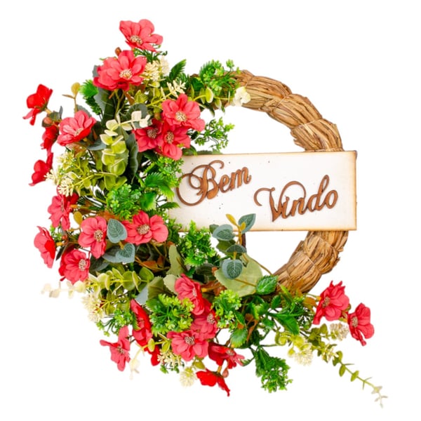 GUIRLANDA BEM VINDO 26 CM MARGARIDA
