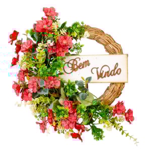 GUIRLANDA BEM VINDO 26 CM MARGARIDA