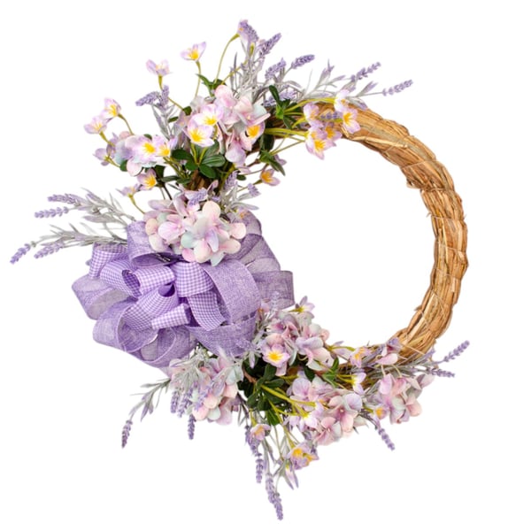 GUIRLANDA HORTÊNCIA 40 CM COM LAÇO 