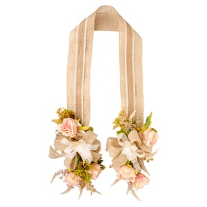 ESCAPULÁRIO / GUIRLANDA 1,60 M ROSA COM LAÇO