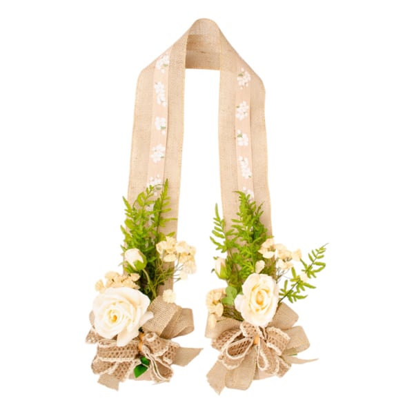 ESCAPULÁRIO / GUIRLANDA 1,60 M ROSA COM SAMAMBAIA