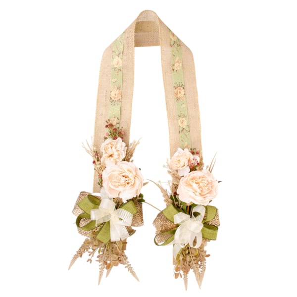 ESCAPULÁRIO / GUIRLANDA 1,60 M PEÔNIA COM LAÇO TELADO