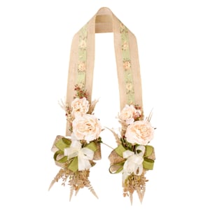 ESCAPULÁRIO / GUIRLANDA 1,60 M PEÔNIA COM LAÇO TELADO