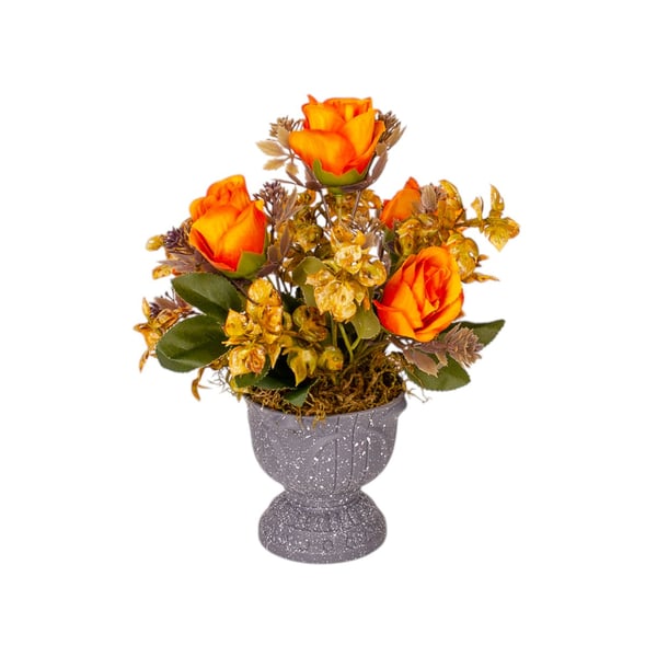 VASO DECORATIVO INT. BOTÃO 25 CM