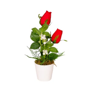 VASO DECORATIVO INT. BOTÃO 32 CM COM MOSQUITINHO 