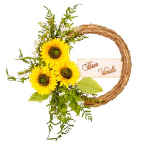 GUIRLANDA BEM VINDO 40 CM GIRASSOL