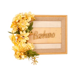 GUIRLANDA BANHEIRO 20X25 CM MARGARIDA