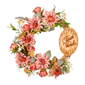 GUIRLANDA BEM VINDO 37 CM DÁLIA OUTONAL