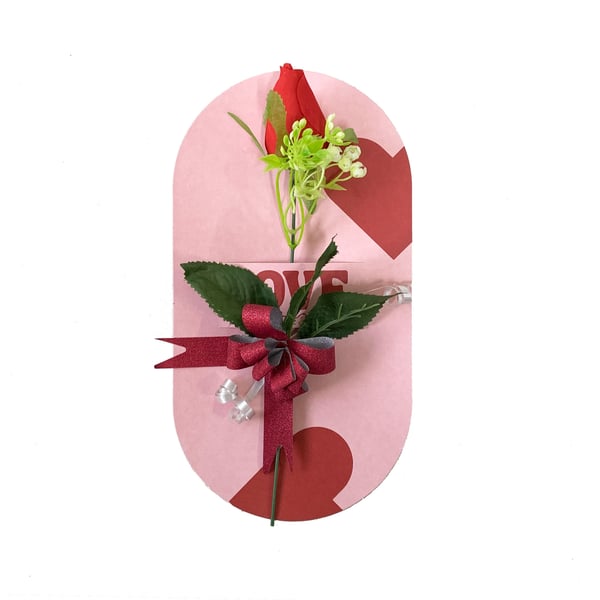 BOTÃO DECORATIVO 27 CM COM CARTÃO E LAÇO FÁCIL