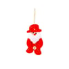 PAPAI NOEL / BONECO DE NEVE / RENA 13 CM ROUPA BOTÕES E LANTEJOULAS