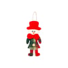 PAPAI NOEL / BONECO DE NEVE / RENA 15 CM ROUPA VERDE XADREZ