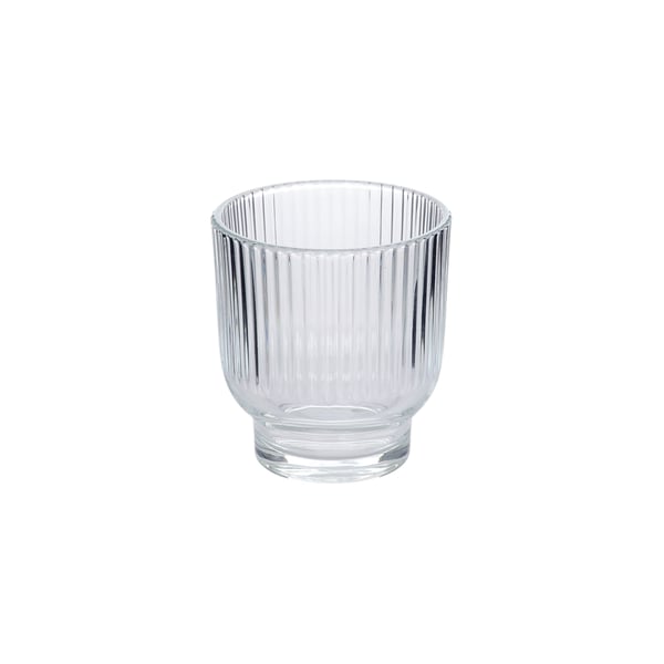 VASO VIDRO 10X9 CM CANELADO