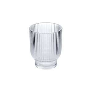 VASO VIDRO 12,4X9,8 CM CANELADO