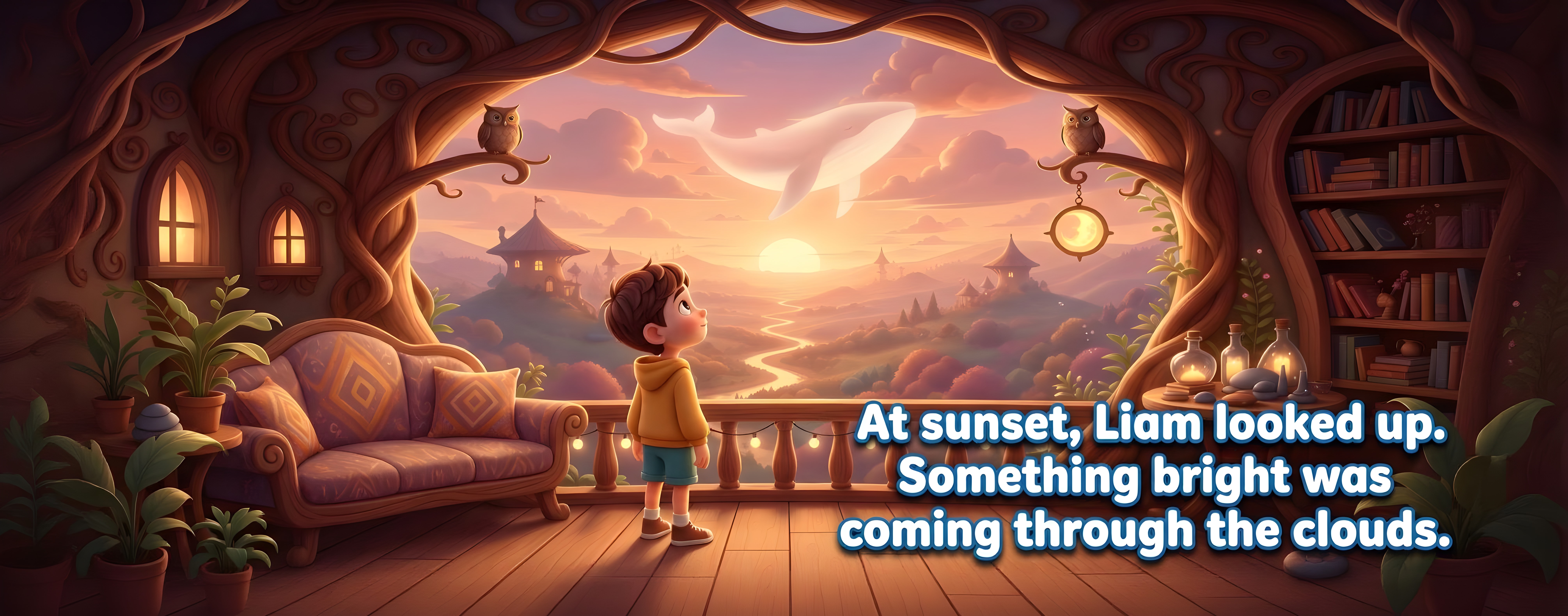 Sunset Sky Map sample spread