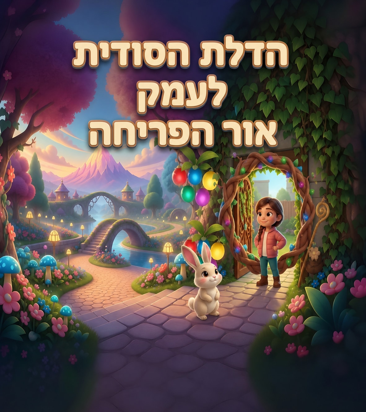 כריכת הספר הדלת הסודית לעמק אור הפריחה