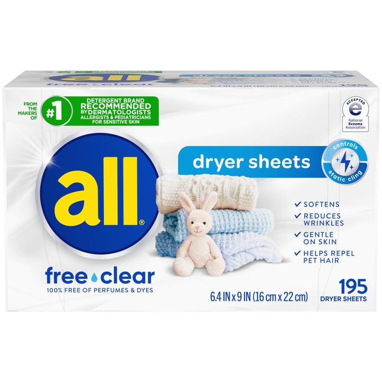 All Free Clear Dryer Sheets