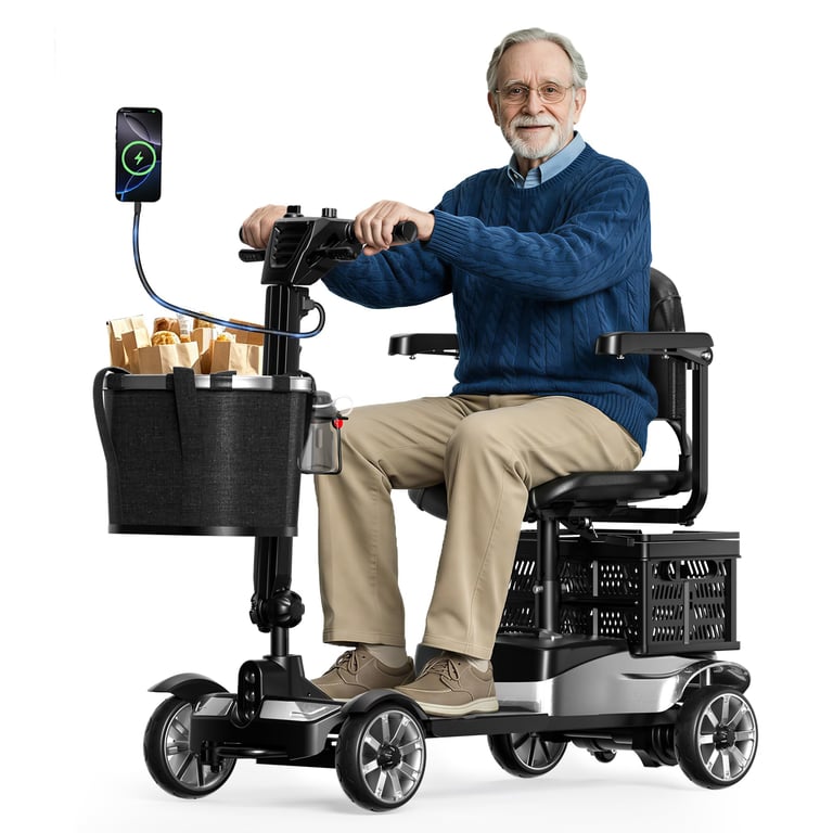 Biqissi 4-Wheel Electric Mobility Scooter