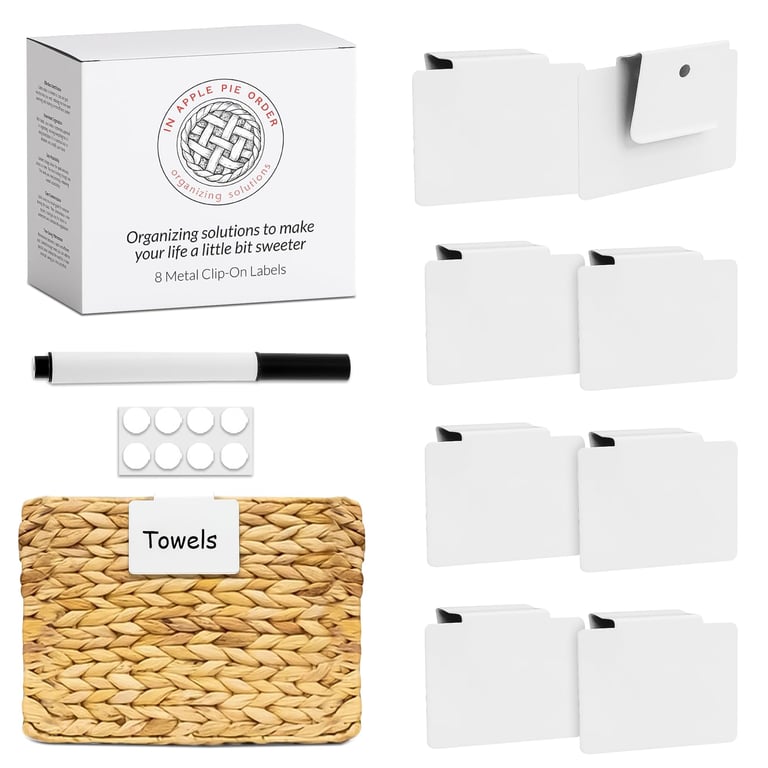 Metal Bin Clip Labels