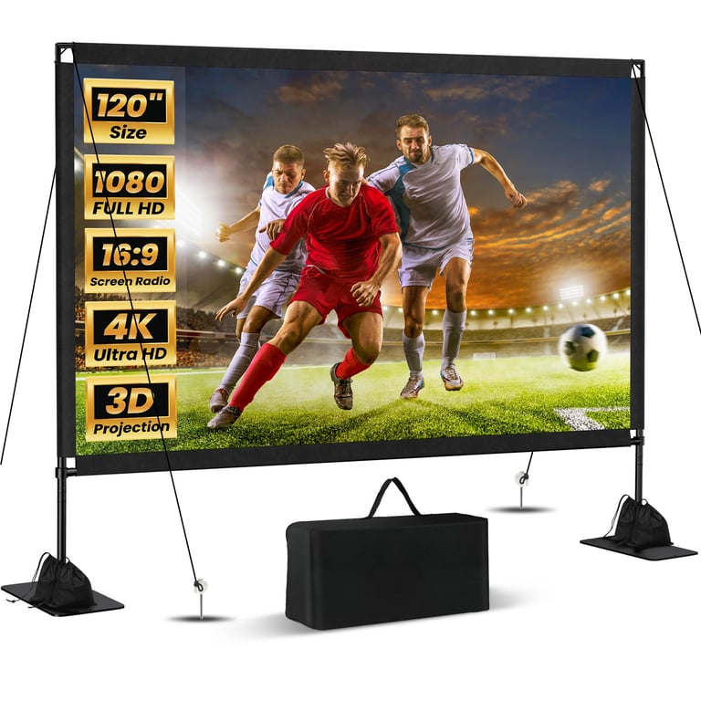 ZUVMITG 120‑Inch Screen with Stand