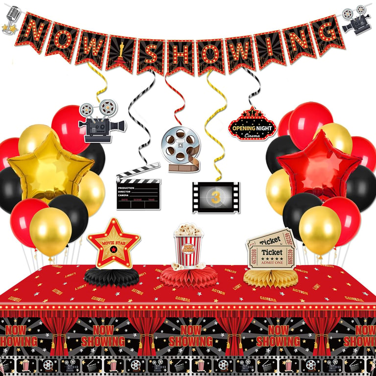 Quericky Movie Night Party Decorations