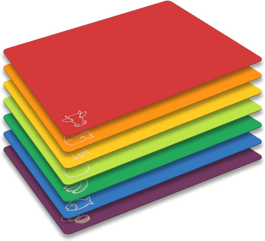 Fotouzy 7-Piece Cutting Board Mats