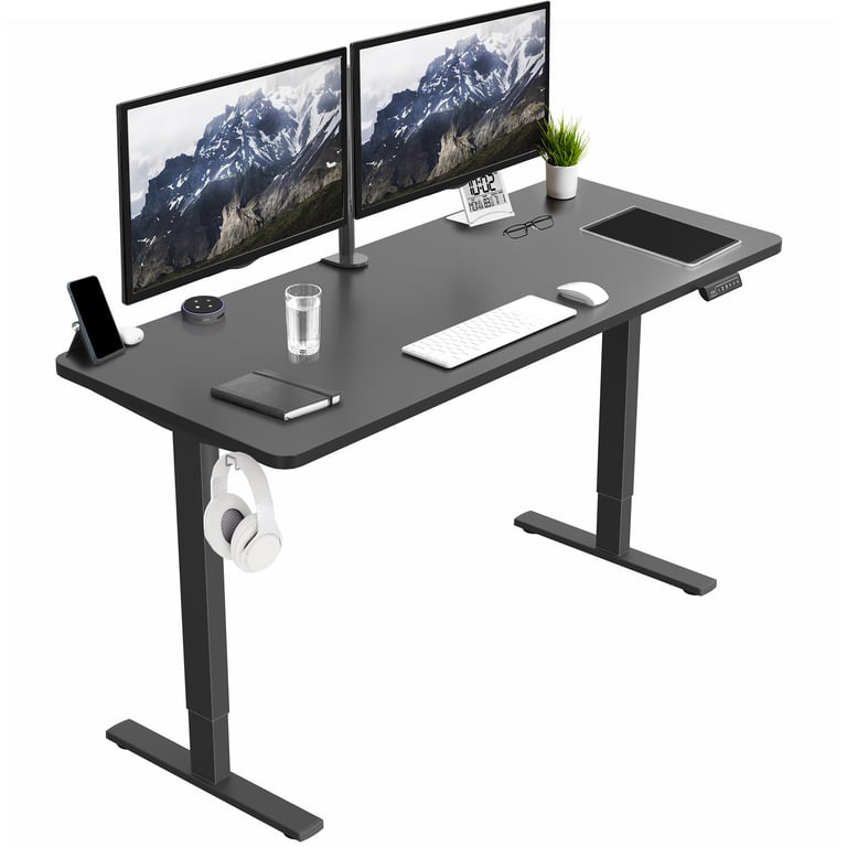VIVO 60x24 Standing Desk Black Frame
