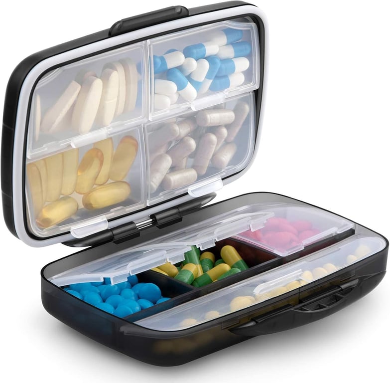 Fullicon Large Travel Pill Box