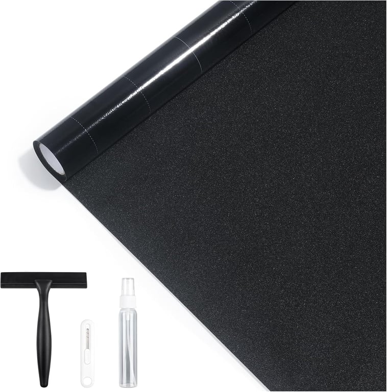 rabbitgoo Blackout Window Film 100% Light Blocking with Kit, 17.5" x 78.7"