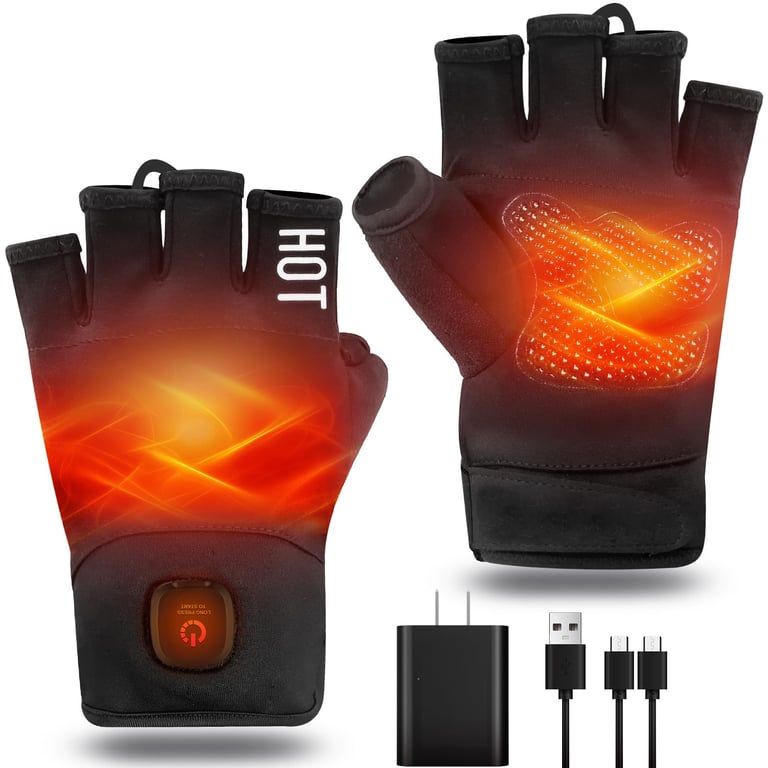 uncn Heated Fingerless Gloves