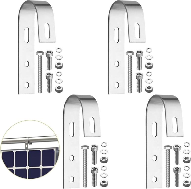 Anbte 4PCS Solar Panel Mounting Brackets