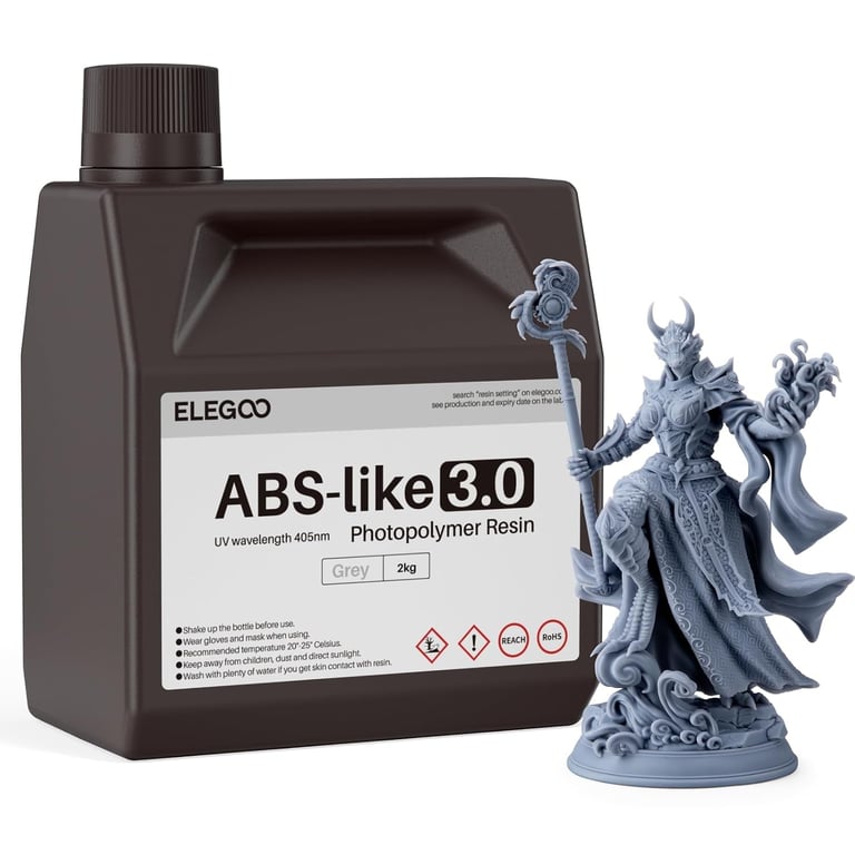 ELEGOO ABS-Like 3.0 3D Printer Resin Grey 2000g